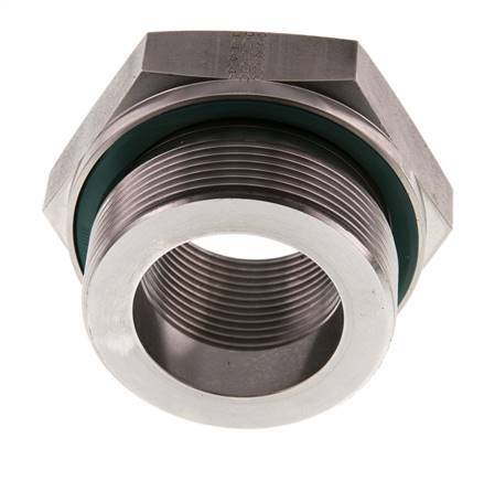 G 2'' x G 1 1/4'' M/F Stainless steel Reducing Adapter 250 Bar - Hydraulic