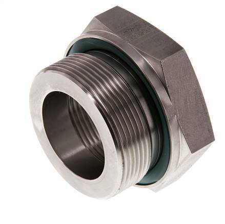 G 2'' x G 1 1/4'' M/F Stainless steel Reducing Adapter 250 Bar - Hydraulic