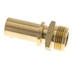 G 3/4'' Male x 19mm Brass Hose barb with Safety Collar DIN 2817