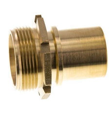 G 1 1/2'' Male x 38mm Brass Hose barb with Safety Collar DIN 2817