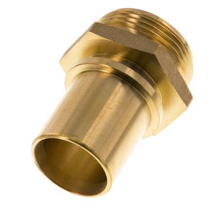 G 1 1/4'' Male x 32mm Brass Hose barb with Safety Collar DIN 2817