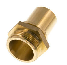 G 1 1/4'' Male x 32mm Brass Hose barb with Safety Collar DIN 2817