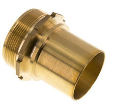 G 2 1/2'' Male x 63mm Brass Hose barb with Safety Collar DIN 2817