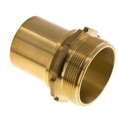 G 2 1/2'' Male x 63mm Brass Hose barb with Safety Collar DIN 2817