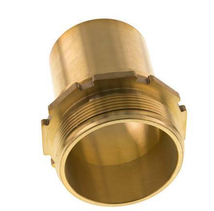 G 2 1/2'' Male x 63mm Brass Hose barb with Safety Collar DIN 2817