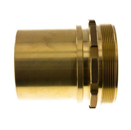 G 4'' Male x 100mm Brass Hose barb with Safety Collar DIN 2817