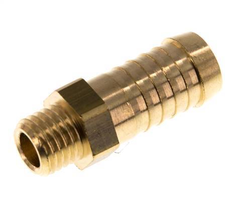 M12x1.5 Male x 13mm Brass Hose barb 16 Bar [5 Pieces]