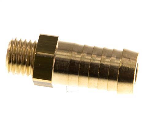 M12x1.5 Male x 13mm Brass Hose barb 16 Bar [5 Pieces]