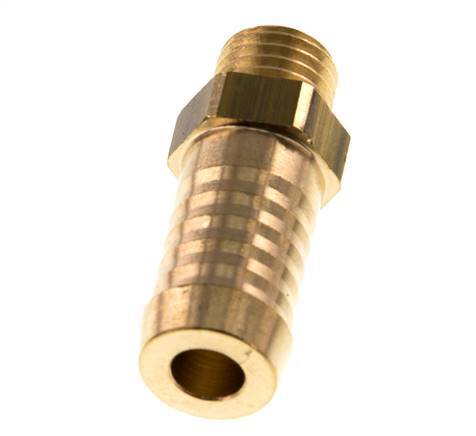 M12x1.5 Male x 13mm Brass Hose barb 16 Bar [5 Pieces]