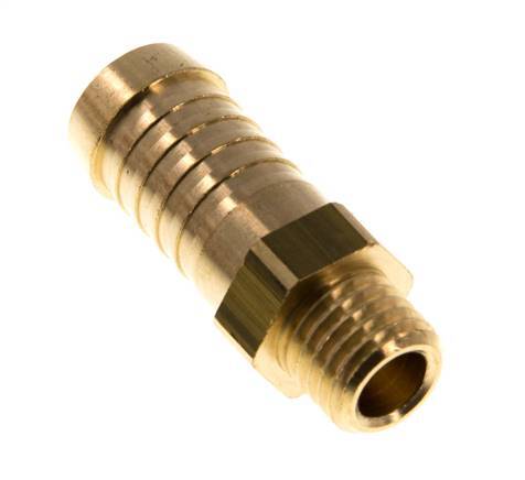 M12x1.5 Male x 13mm Brass Hose barb 16 Bar [5 Pieces]