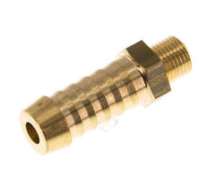 M8x0.75 Male x 9mm Brass Hose barb 16 Bar [5 Pieces]