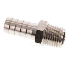 R 1/4'' Male x 10mm Nickel plated Brass Hose barb 16 Bar [5 Pieces]
