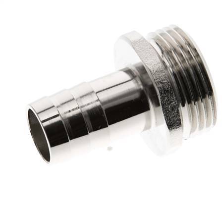 G 1'' Male x 19mm Nickel plated Brass Hose barb 16 Bar