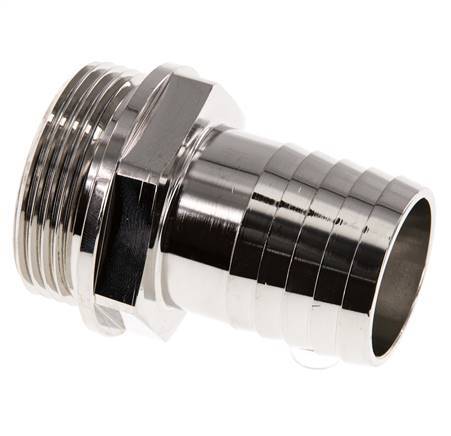 G 1 1/4'' Male x 32mm Nickel plated Brass Hose barb 16 Bar