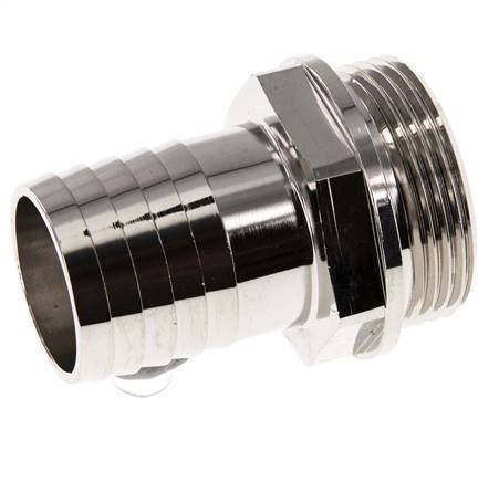 G 1 1/4'' Male x 32mm Nickel plated Brass Hose barb 16 Bar