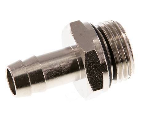 G 1/2'' Male x 12mm Nickel plated Brass Hose barb with NBR Seal 15 Bar [2 Pieces]