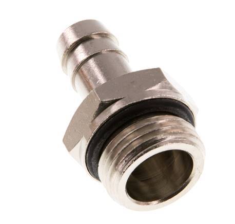 G 1/2'' Male x 12mm Nickel plated Brass Hose barb with NBR Seal 15 Bar [2 Pieces]