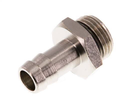 G 1/2'' Male x 13mm Nickel plated Brass Hose barb with NBR Seal 30 Bar [2 Pieces]