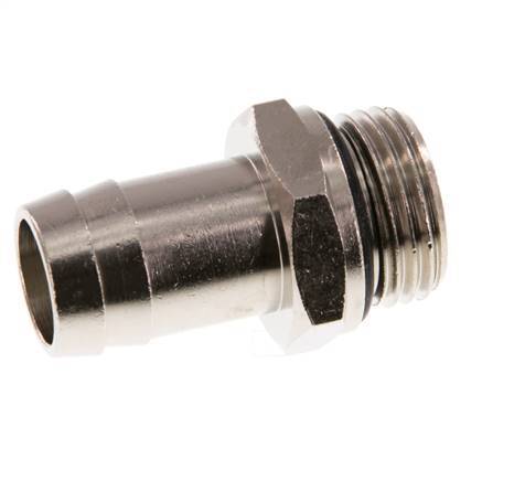 G 1/2'' Male x 16mm Nickel plated Brass Hose barb with NBR Seal 15 Bar [2 Pieces]
