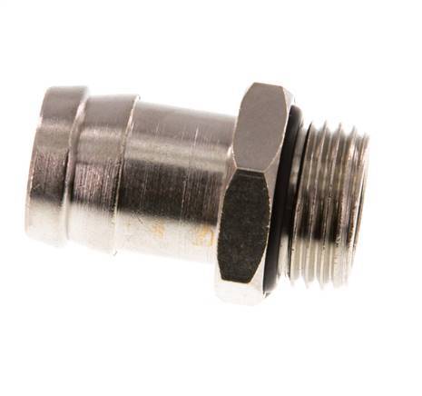 G 1/2'' Male x 19mm Nickel plated Brass Hose barb with NBR Seal 30 Bar [2 Pieces]