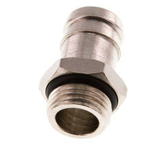 G 1/2'' Male x 19mm Nickel plated Brass Hose barb with NBR Seal 30 Bar [2 Pieces]