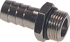 G 1/2'' Male x 13mm Nickel plated Brass Hose barb with NBR Seal 30 Bar [2 Pieces]
