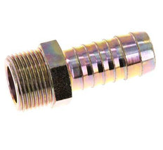 G 3/4'' Male x 19mm Zinc plated Steel Hose barb 25 Bar