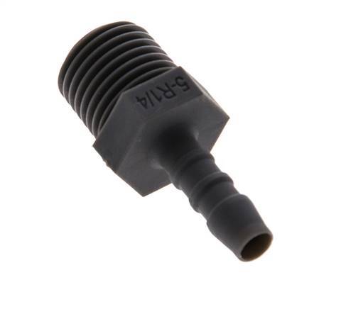 R 1/4'' Male x 5mm PA 6 Hose barb 10 Bar [5 Pieces]