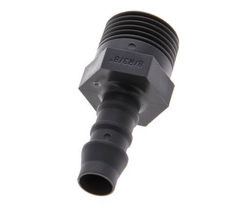 R 3/8'' Male x 8mm PA 6 Hose barb 10 Bar [10 Pieces]