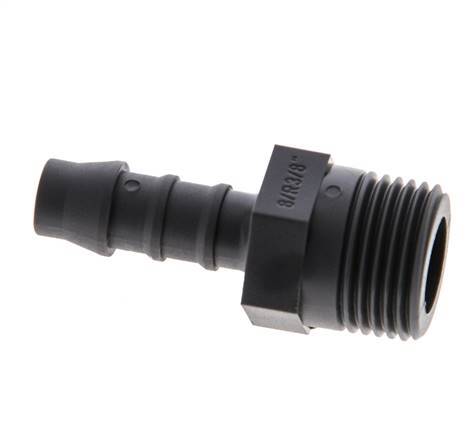 R 3/8'' Male x 8mm PA 6 Hose barb 10 Bar [10 Pieces]