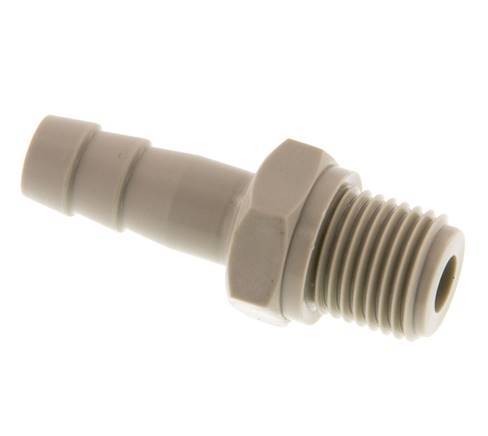 G 1/4'' Male x 8mm Polypropylene (PP) Hose barb 10 Bar
