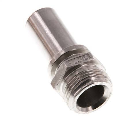 G 3/4'' Male x 19mm Stainless steel Hose barb with Safety Collar DIN 2817