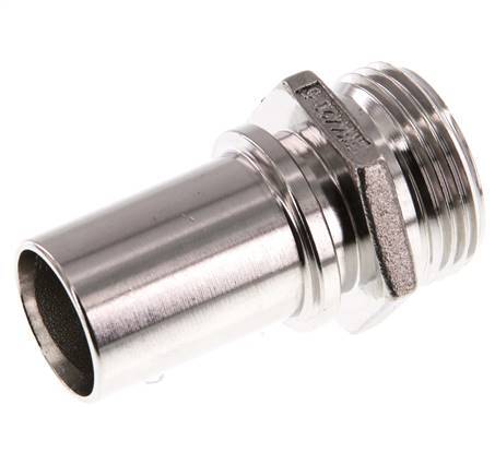 G 1'' Male x 25mm Stainless steel Hose barb with Safety Collar DIN 2817