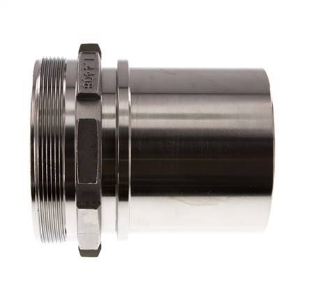 G 4'' Male x 100mm Stainless steel Hose barb with Safety Collar DIN 2817