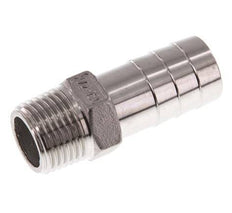 R 1/2'' Male x 19mm Stainless steel Hose barb 16 Bar