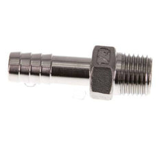 R 1/4'' Male x 9mm Stainless steel Hose barb 16 Bar
