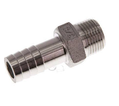 R 3/8'' Male x 13mm Stainless steel Hose barb 16 Bar