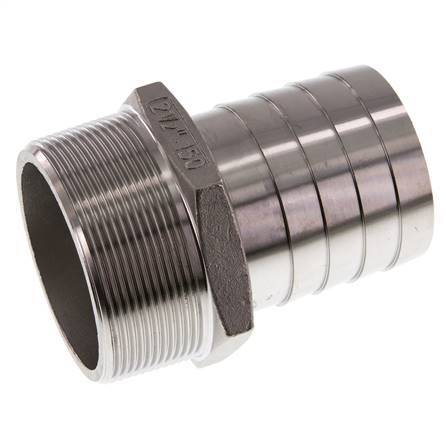 R 2 1/2'' Male x 60mm Stainless steel Hose barb 16 Bar