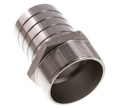 R 3'' Male x 75mm Stainless steel Hose barb 16 Bar