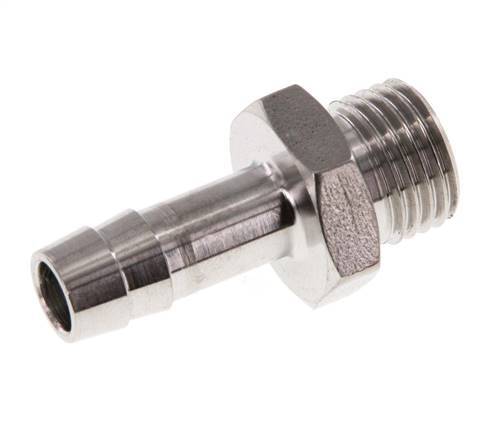 G 1/4'' Male x 8mm Stainless steel Hose barb 40 Bar