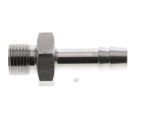 G 1/8'' Male x 6mm Stainless steel Hose barb 40 Bar