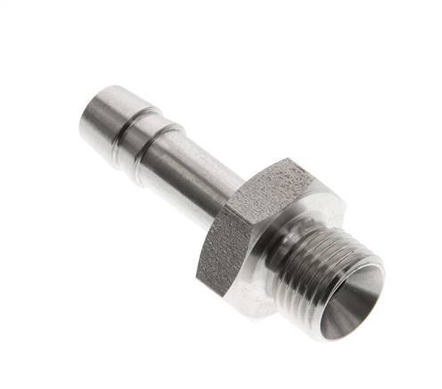 G 1/8'' Male x 6mm Stainless steel Hose barb 40 Bar