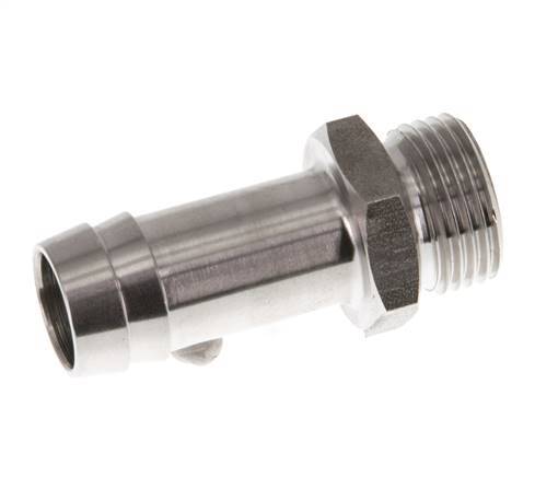 G 3/8'' Male x 13mm Stainless steel Hose barb 40 Bar