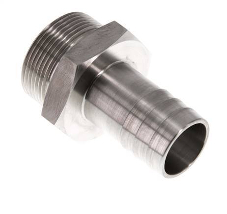 G 1 1/2'' Male x 32mm Stainless steel Hose barb 40 Bar