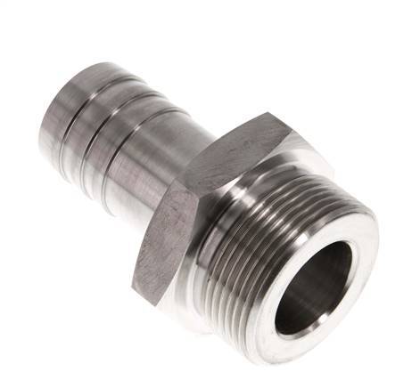 G 1 1/2'' Male x 32mm Stainless steel Hose barb 40 Bar