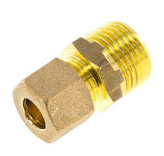 R 1/2'' Male x 10mm Brass Straight Compression Fitting 95 Bar DIN EN 1254-2