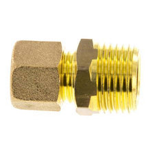 R 1/2'' Male x 10mm Brass Straight Compression Fitting 95 Bar DIN EN 1254-2