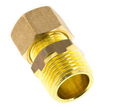 R 1/2'' Male x 12mm Brass Straight Compression Fitting 75 Bar DIN EN 1254-2