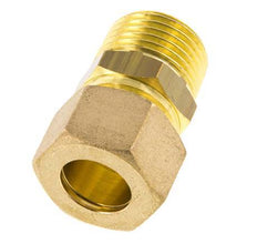 R 1/2'' Male x 14mm Brass Straight Compression Fitting 89 Bar DIN EN 1254-2