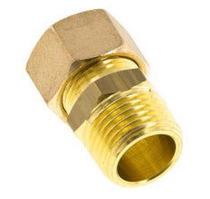 R 1/2'' Male x 14mm Brass Straight Compression Fitting 89 Bar DIN EN 1254-2